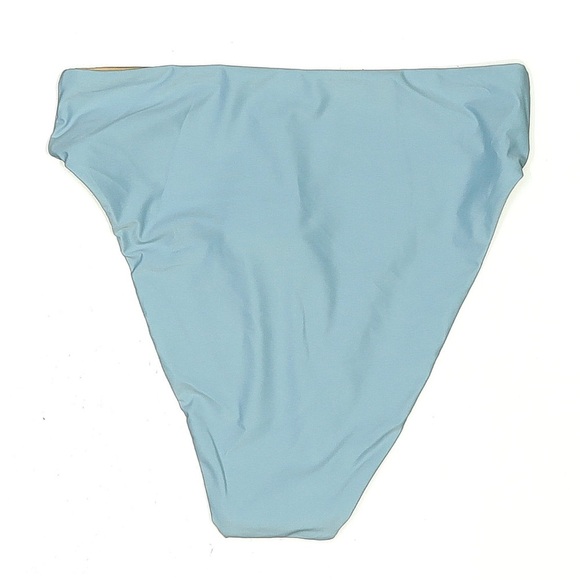 J.Crew High Leg Bikini Bottoms Blue Tan Small NWT Swimwear - Picture 2 of 4